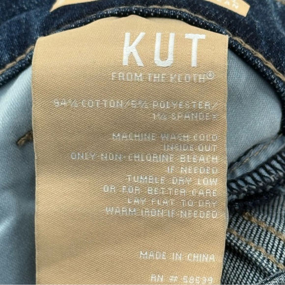 Kut From The Kloth Rachel Fab Ab Mom Jeans High Waisted Cropped Preppy Size 6 - Picture 12 of 13